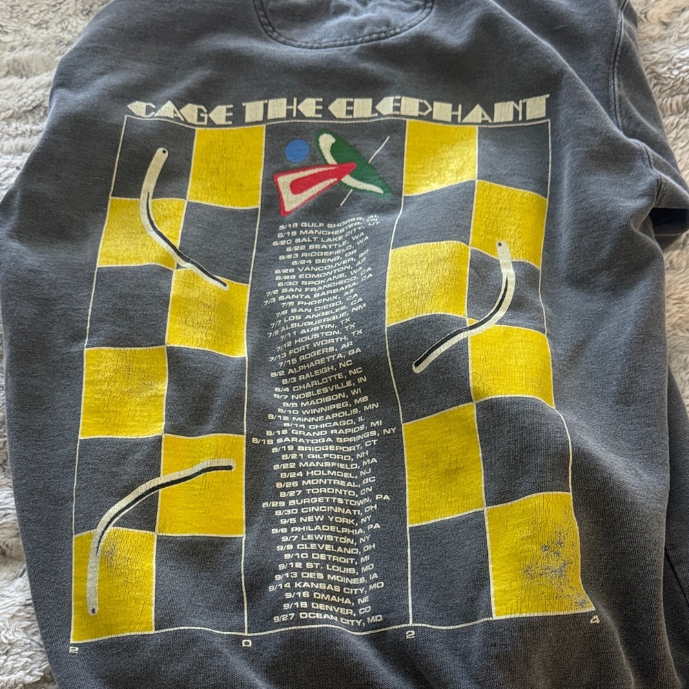 Cage The Elephant 2024 Tour crew sweatshirt size M - Picture 3 of 3